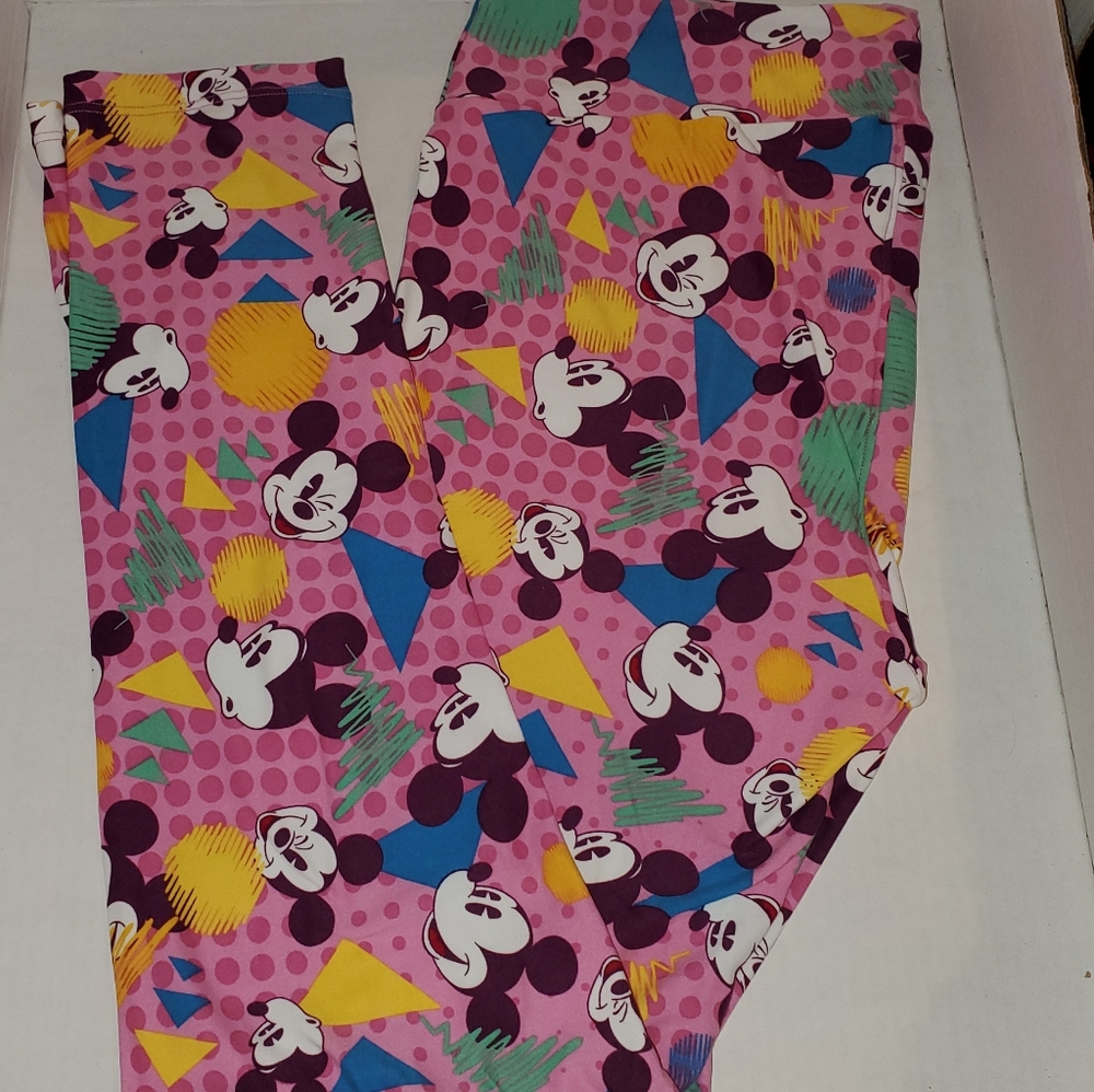 LulaRoe TC2 Mickey Mouse Leggins Brand New